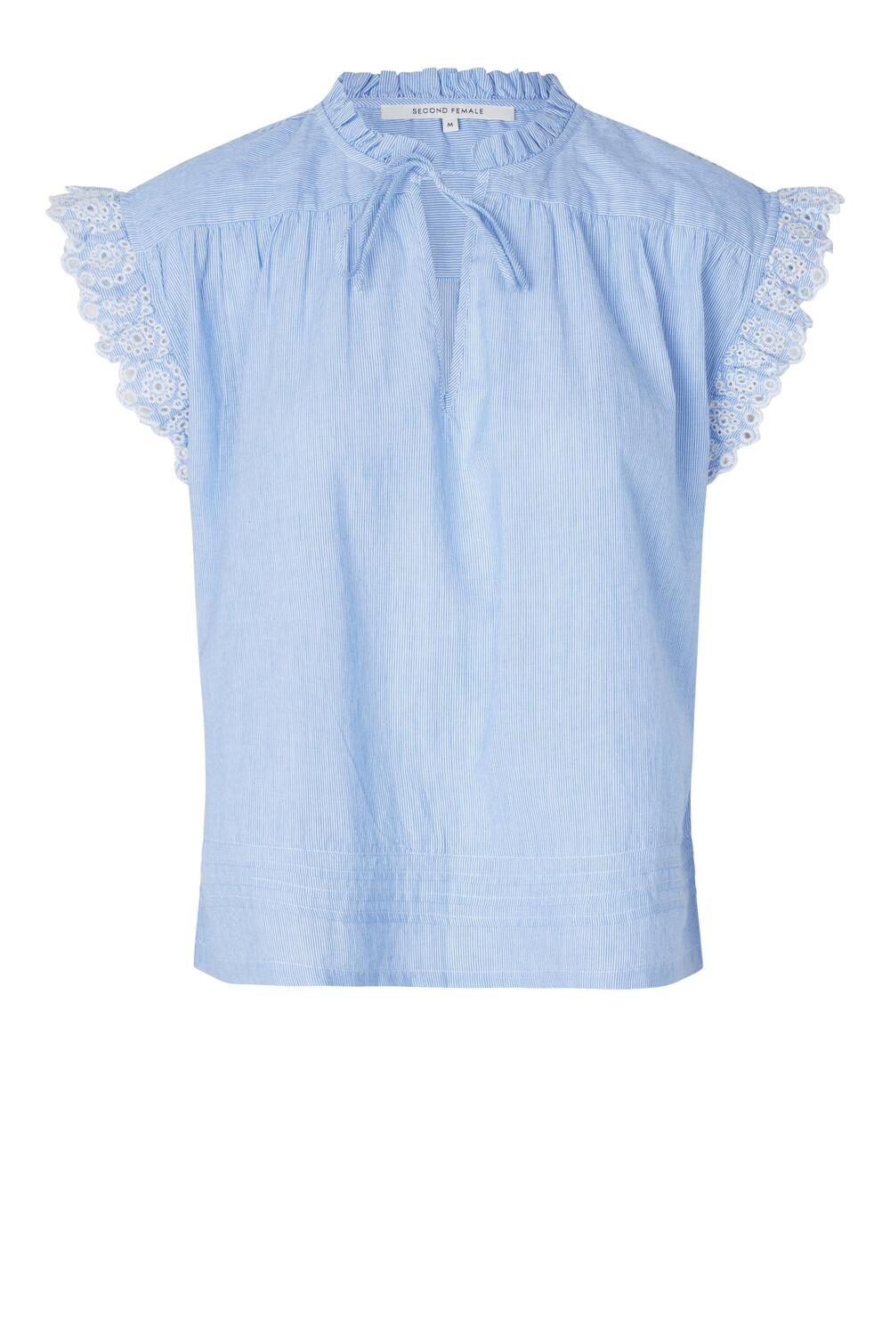 Laure Top - Light Blue Stripe